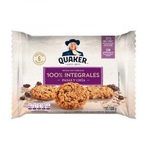 GALLETAS QUAKER PASAS Y CHIA 6 PAQUETES