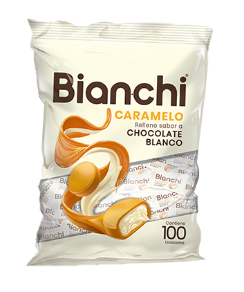 CARAMELOS BIANCHI CHOCOLATE BLANCO 100UND