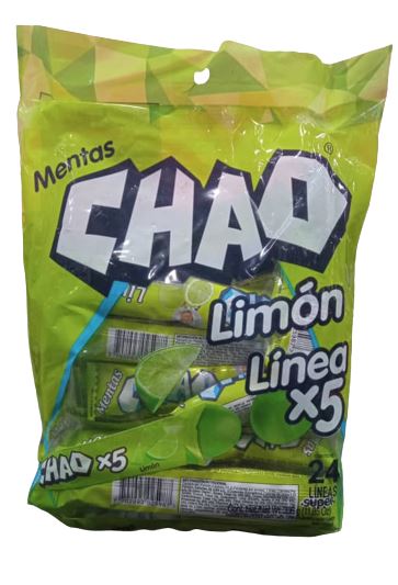 CARAMELOS MENTAS CHAO LIMON 24UND