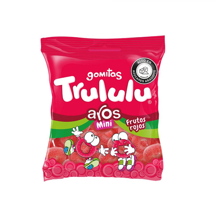 TRULULU MINI AROS FRUTOS ROJOS 50GR