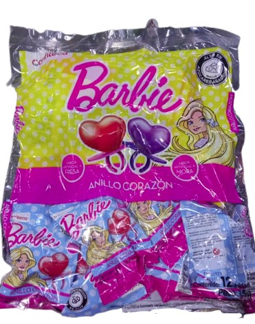 BARBIE ANILLO CORAZON 12UND