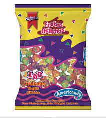 CARAMELO FRUTAS RELLENAS 100UND