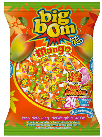 CHUPETA BIG BOM XL MANGO 24UND