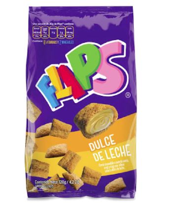 FLIPS BOLSA COLOMBIANO DULCE DE LECHE 120GR