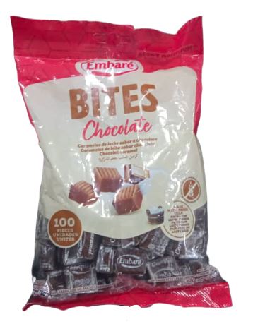 CARAMELOS BITES SABOR A CHOCOLATE 100UND