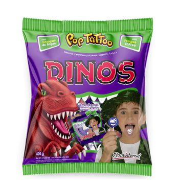CHUPETAS FLORESTAL DINOS TATTOO 400GR