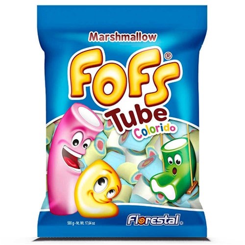 MARSHMALLOWS FOFS TUBE COLORIDO SABOR VAINILLA 220GR
