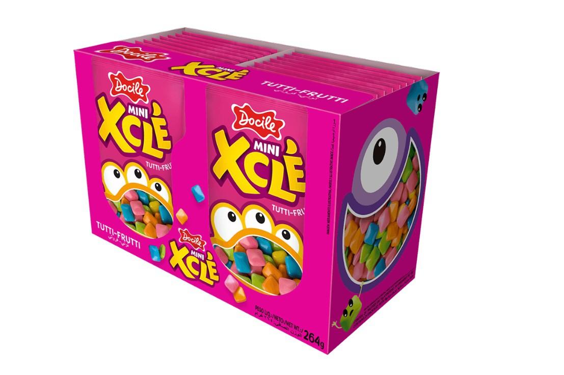 CHICLE MINI XCLE TUTTI FRUTTI 24UND