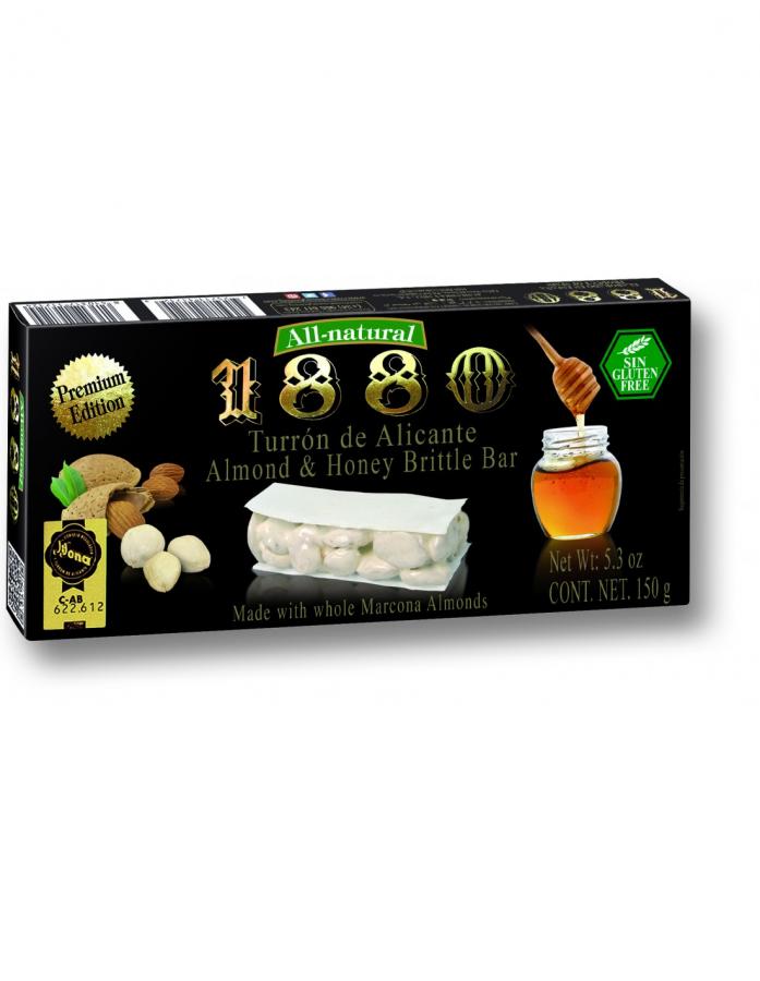 TURRON DE ALICANTE DURO CON ALEMNDRA Y MIEL 150G