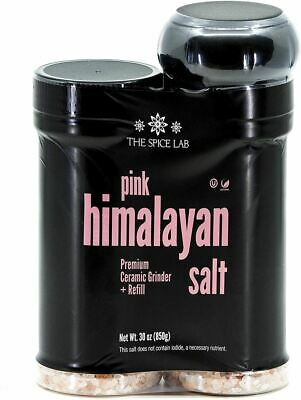 PINK HIMALAYAN SALT PREMIUM CRAMIC GRINDER + REFILL 850GR