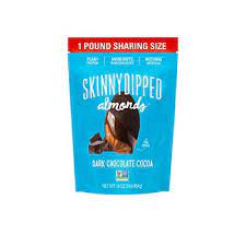 SKINNY DIPPED ALMONDS DARK CHOCOLATE COCOA 454GR