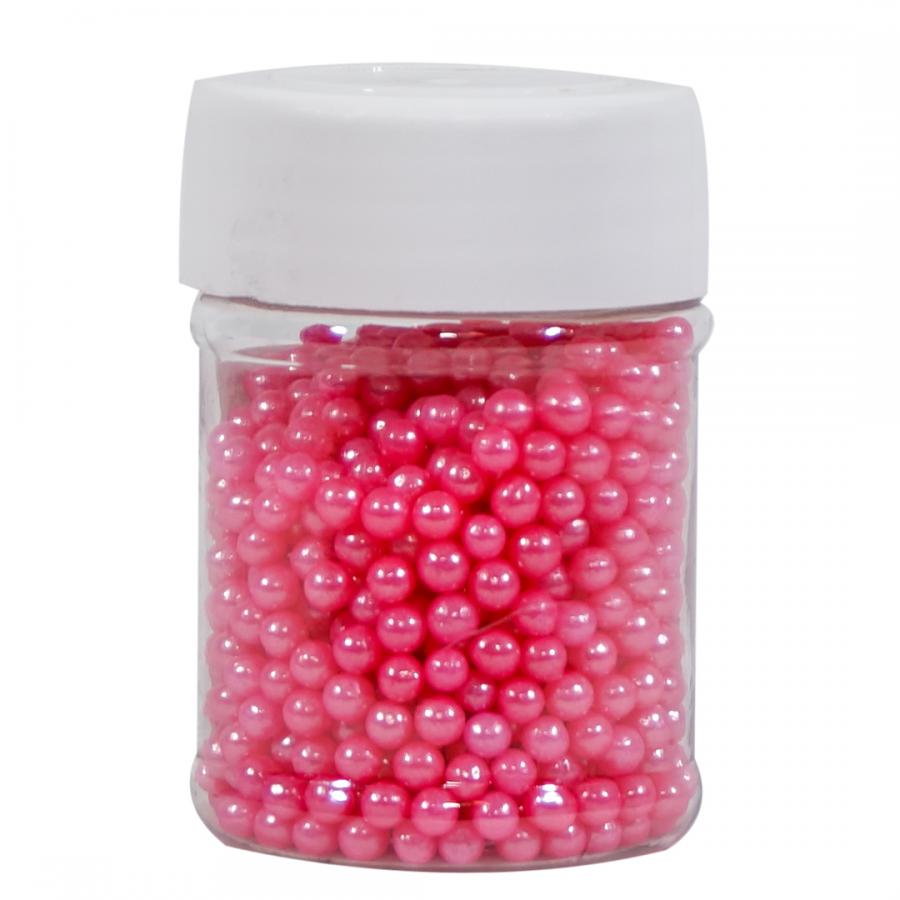 SPRINKLES DE PERLAS ROSADAS 4MM 45GR