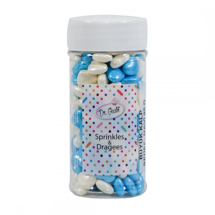 SPRINKLES DE CORAZONES AZUL Y BLANCO 90GR