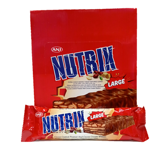 NUTRIX RECUBIERTA DE CACAO Y MANI 24UND