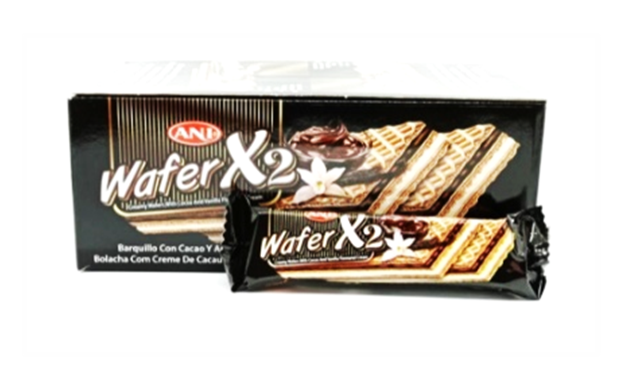 WAFER X2 CACAO Y VAINILLA 24UND