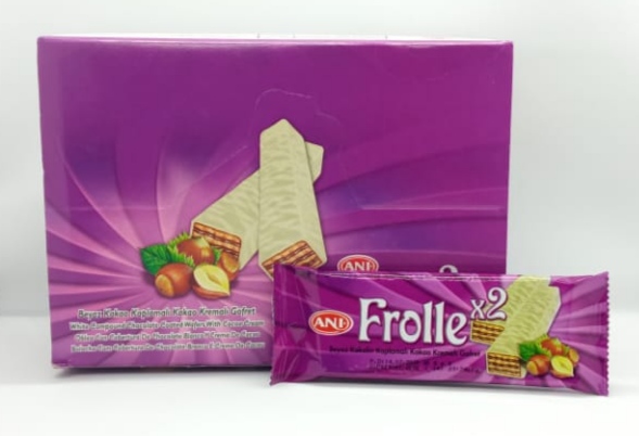 FROLLE X2 CUBIERTA DE CHOCOLATE BLANCO Y CACAO 24UNID