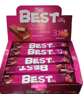 BEST GOFRET 3X FRESA 24UND
