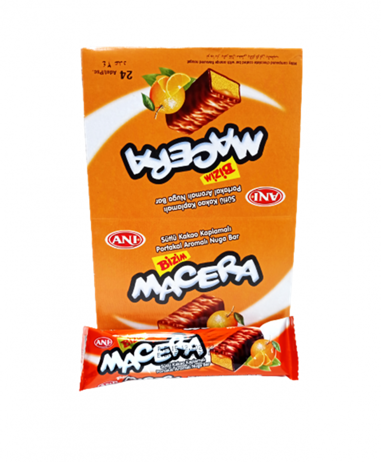 CHOCOLATE MACERA NARANJA 24UND