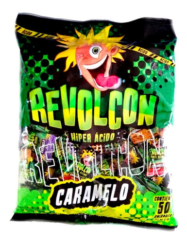 REVOLCON CARAMELOS ACIDOS 50 UND