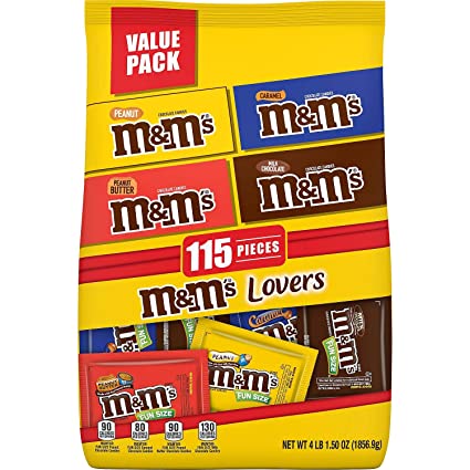 VALUE PACK M&MS LOVERS 115 PIEZAS