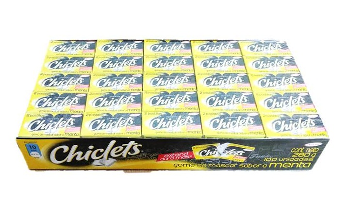 CHICLETS ADAMS MINI 100UND