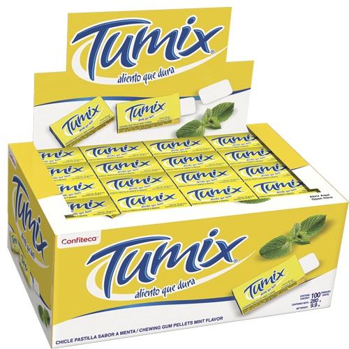 CHICLE TUMIX MENTA 100UND