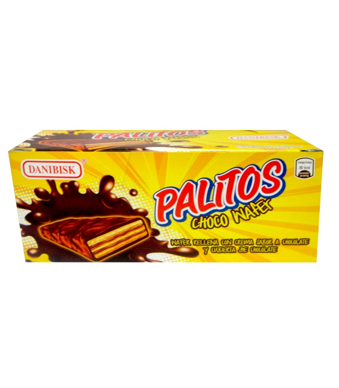PALITOS CHOCO WAFER 360GR 24UND