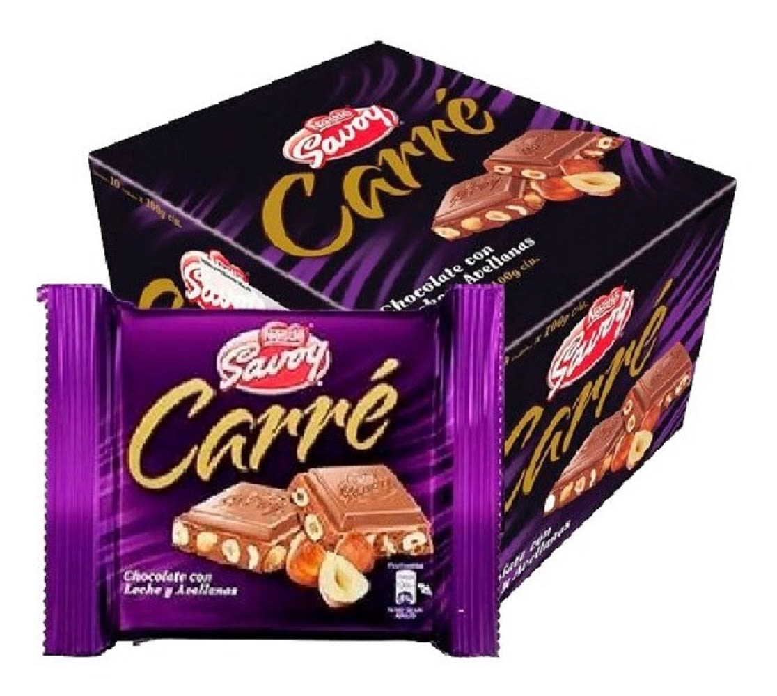 CHOCOLATE CARRE 10UNID