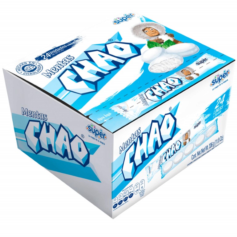 CARAMELOS MENTA CHAO CAJA 24UND
