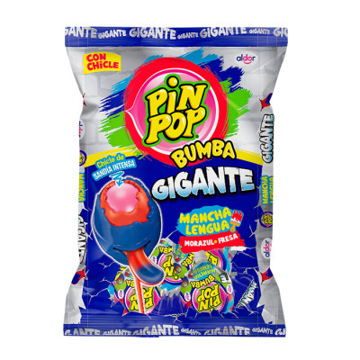 CHUPETA PIN POP BUMBA MANCHA LENGUA GIGANTE 24UND