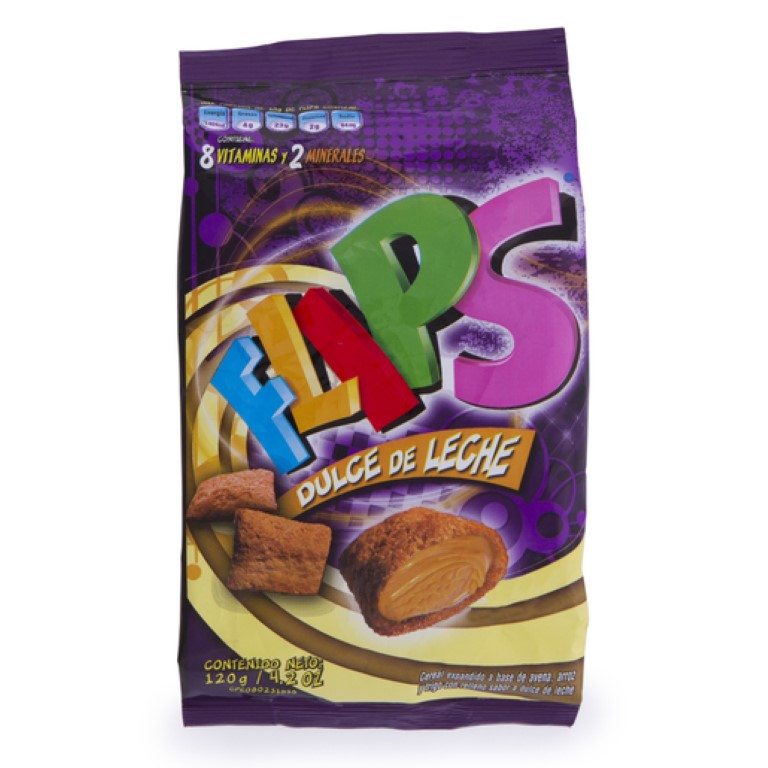 FLIPS BOLSA DULCE DE LECHE 120G