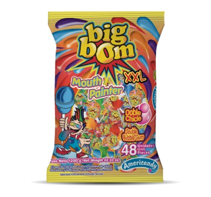 CHUPETA BIG BOM XXL MOUTH PAINTER 48UND