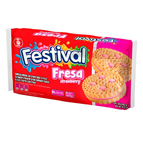 GALLETA FESTIVAL FRESA 12UND