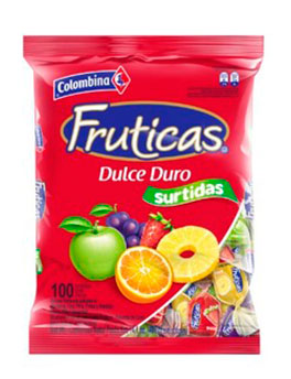 CARAMELOS FRUTICAS DULCE DURO SURTIDAS 100UND