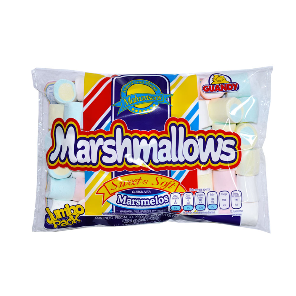 MARSMELOS MARSHMALLOWS SABORES SURTIDOS GUANDY 100G