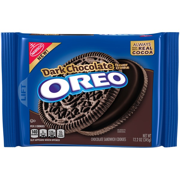 GALLETA OREO DARK CHOCOLATE FLAVOR CREME 482GR