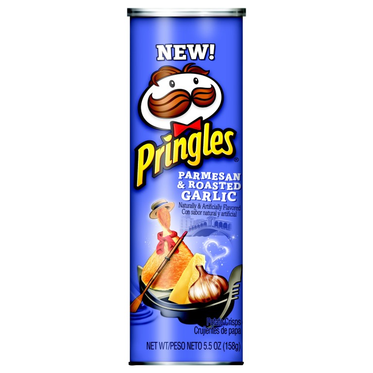 PRINGLES PARMESAN & ROASTED GARLIC 158GR