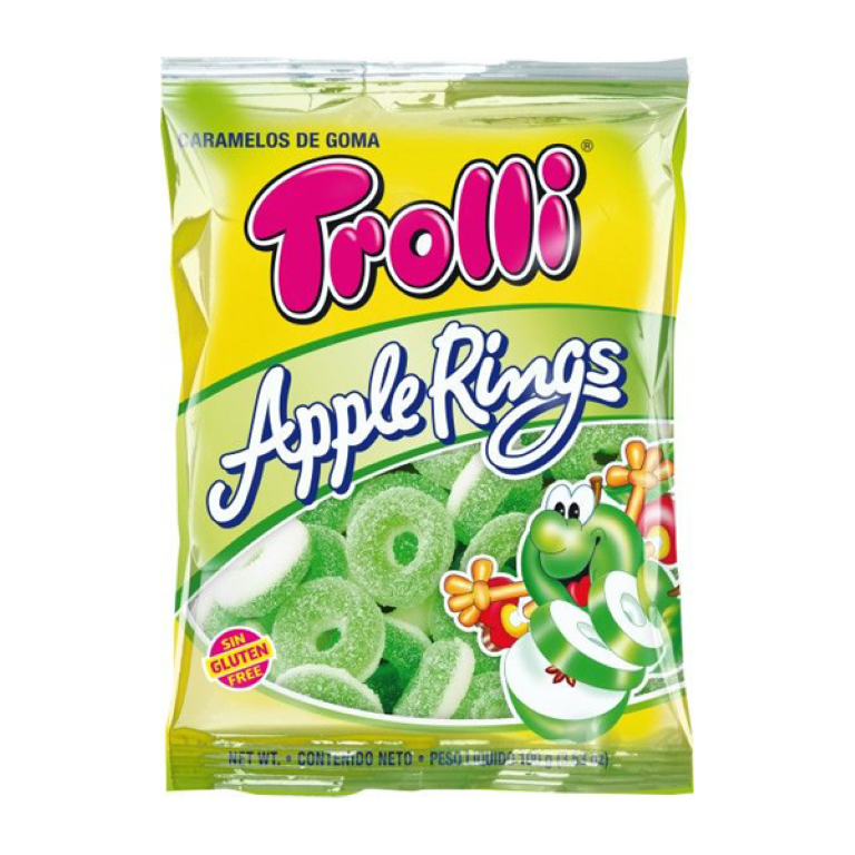 GOMITAS TROLLI APPLE RINGS 100GR