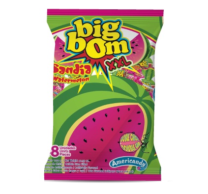 CHUPETA BIG BOM XXL SANDIA WATERMELON 48UND
